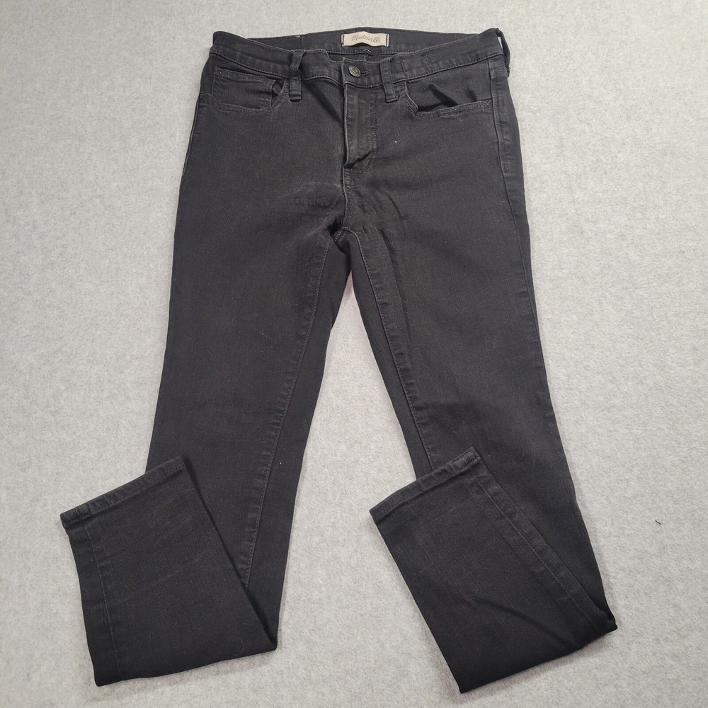 Madewell Roadtripper Skinny Jeans‎ Black High Rise Womens Size 26